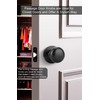 Goldenwarm Black Closet Door Knobs, Passage Door Knobs, Matte Black