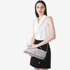 VESTURINA Woven Evening Clutch Purses for Women, Leather Crossbody Purse