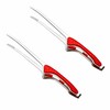 LLiKZio Yakiniku Tongs, Stainless Steel, For Camping, Barbecues, Condiments, Cooking,