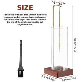 Incense Holder, Incense Stick Holders with Removable Ash Catcher, Wooden Incense Burner Holder for Sticks, Joss Stick Holder for Yoga Madiation Spa & Home Relaxation