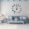 Frameless DIY Wall Clock Modern Mirror Wall Sticker for Home