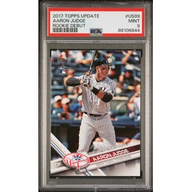 Graded 2017 Topps Update Aaron Judge #US99 Rookie Debut RC Baseball Card PSA 9 Mint