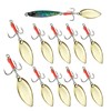 Spintail Triple Hook with Blade Willow Blade (Gold 4#)