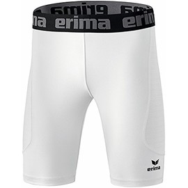 Erima Children’s Elemental Tight Short with Side Mesh Inserts, white, m