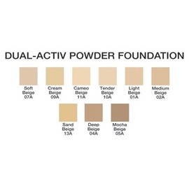 Jolie Dual-Activ Matte Finish Pressed Powder Foundation (Cream Beige)