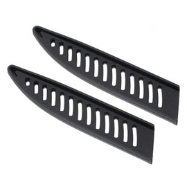 PATIKIL PP Safety Knife Cover Sleeves for 5" Utility Knife, 2 Pack Knives Edge Guard Blade Protector Universal Knife Sheath for Kitchen, Black