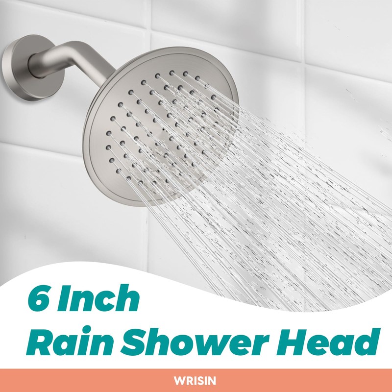 WRISIN Shower Faucet Set Brushed Nickel, Shower Valve and Trim