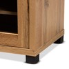 Baxton Studio Beasley TV Stands, Oak Brown/Black