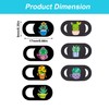 TUKEVA Pack of 7 Webcam Privacy Cover Slide Plants Motifs