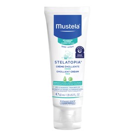Mustela Stelatopia Eczema-Prone Skin Emollient Baby Face Cream - Face Moisturizer with Natural Avocado & Sunflower Oil - Fragrance-Free - 1.35 Fl Oz (Pack of 1)