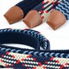 BOZEVON Elastic Braided Belt - Multicoloured Elastic Belt Braided Belt