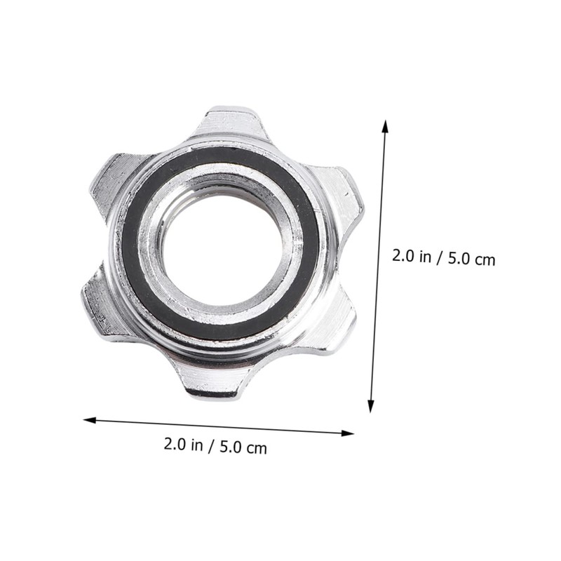 Sosoport 4pcs Anti-Slip Nuts Collars Dumbbell Security Nuts Security for