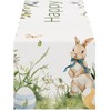 Vgvgaj Easter Bunny Tablecloth - 72 inches Long Spring Bunnies