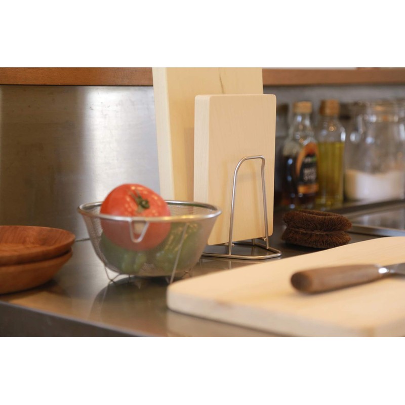 Woodpecker Cutting Board Stand, Stainless Steel, Round Cutting Board, Kitchen