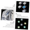 WOONEKY Snowflake Nail Sequins for Manicure Decoration for Christmas and