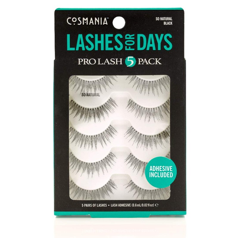 Cosmania Lashes for Days False Eyelashes (So Natural) - Easy