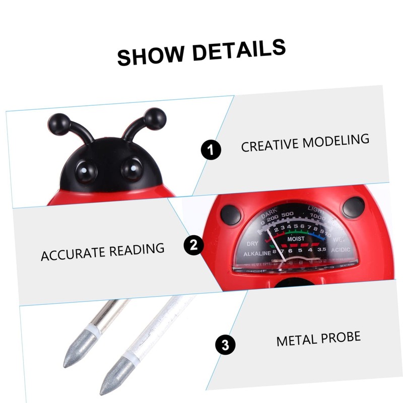 Outanaya Soil Tester Kit Multifunctional Ph for Accurate Moisture Light