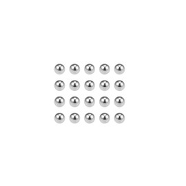 sourcing map Precision Balls 2.8 mm Solid Chrome Steel G10 for Ball Bearings Key Fob Wheel Pack of 100