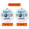 Baby It's Cold Outside Ornament, Ceramic Ornament for Christmas Tree