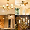 E26 Base Omnidirectional Chandelier Bulb, 4W, 40W Equivalent, Base Diameter