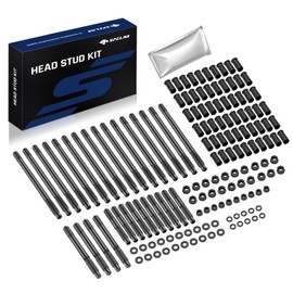 SPELAB 12-Point Cylinder Gasket Head Stud Bolts Nuts Kit Compatible with Chevy 1997-2003 LS1 LQ9 LS6 4.8L 5.3L 5.7L 6.0L Engines, Cylinder Head Stud Assembly Kit & Assembly Lubricant