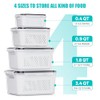 HOMETALL 4 Pack Fruit and Vegetable Storage Containers