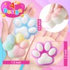 28pcs Taba Squishy Cat Paw Squeeze Toys, Handmade Mini Kawaii
