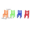 Tnfeeon 18 Pieces Balancing Toy Plastic Chairs Multicoloured Mini Stack