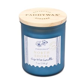 Paddywax Scented Candles Artisan Sea Glass Inspired Coastal Collection Jar Candle with Lid, 7-Ounce, North Shore