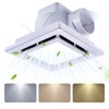 Tolery Bathroom Fan with Light Ceiling Mount Shower Ventilation Exhaust