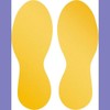 Durable Floor Stickers Footprint Removable 90 mm x 0.2 mm