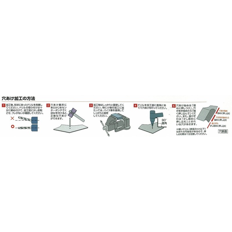 Mitsubishi B-6KD Hexagonal Shaft Ironwork Drill 0.37 inches (9.5 mm)