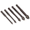 5Pcs Cross Hex Drill Bit Carbide Glass Drills Bits Concrete