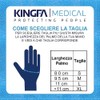 KINGFA Pack of 100 Disposable Nitrile Gloves Dust Free (100,
