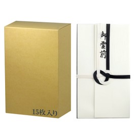 Suzuki Shikko Congratulatory Bag Gold Seal Natural Color Black White 7 Pieces Pack of 15 Sheets - 1252