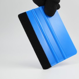 2-Pack Blue Felt Edge Squeegee Tool for Car Vinyl Wrap, Window Tint, & Peel-and-Stick Wallpaper – Professional Bubble Remover with Scratch-Resistant ABS Plastic