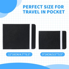 LANTIFY Mini Watercolor Sketchbook: 3.5"x5.5", 4.7"x6.3" - 2 x 24-Sheet Travel Watercolor Pad - Cold Press, 140lb /300gsm Pocket Handbook for Painting Sketching Drawing