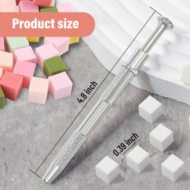 100Pcs Soft Nail Sponges for Ombre Nail Art Sponges With Grabbing Pen With Disposable Gel Polish Palette Paper