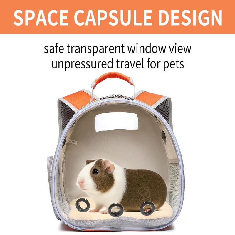 Bunny Carrier, Guinea Pig Carrier,Small Animal Carrier Backpack for Rabbit,Bearded
