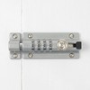Password Drop Bolt Lock (Silver) for Hinged Doors Door Latch