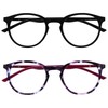Opulize Met MM60-15 -2.00 Long Distance Glasses Pack of 2