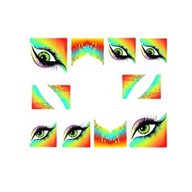 Heart Arrow of Love Lips Bear Valentine Day Water Transfer Nail Sticker Xf1318 Nail Wraps Art Stickers Manicure Supplies for Women for Home Nails Full Long Lasting Easy Apply and Remove