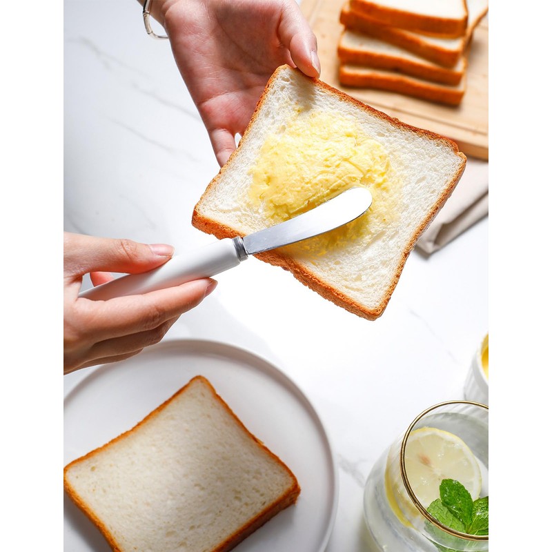 AISBUGUR Butter Spreader Knife, 4-Pack Stainless Steel With Comfortable Handle