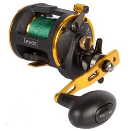 leeda icon m30 multiplier boat reel with braid