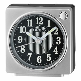Seiko Fuji II Bedside Alarm Clock, Silver