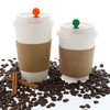 StixToGo Green Circle Beverage Plug for Disposable Lids, Case of
