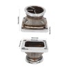 2.5in V Band Flange Adapter Stainless Steel Rustproof Long Lasting