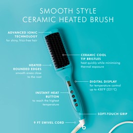 Moroccanoil Smooth Style Ceramic Heated Brush, Blue
