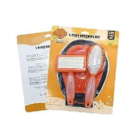 Pet Grooming Set Pet Comb Pet Brush Pet Glove (Red）