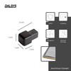 Dalsys End piece for tile rail 10 mm, square profile